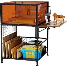 Laser Engraver Enclosure Cabinet with Exhaust Fan 6000RPM & Foldable Panel
