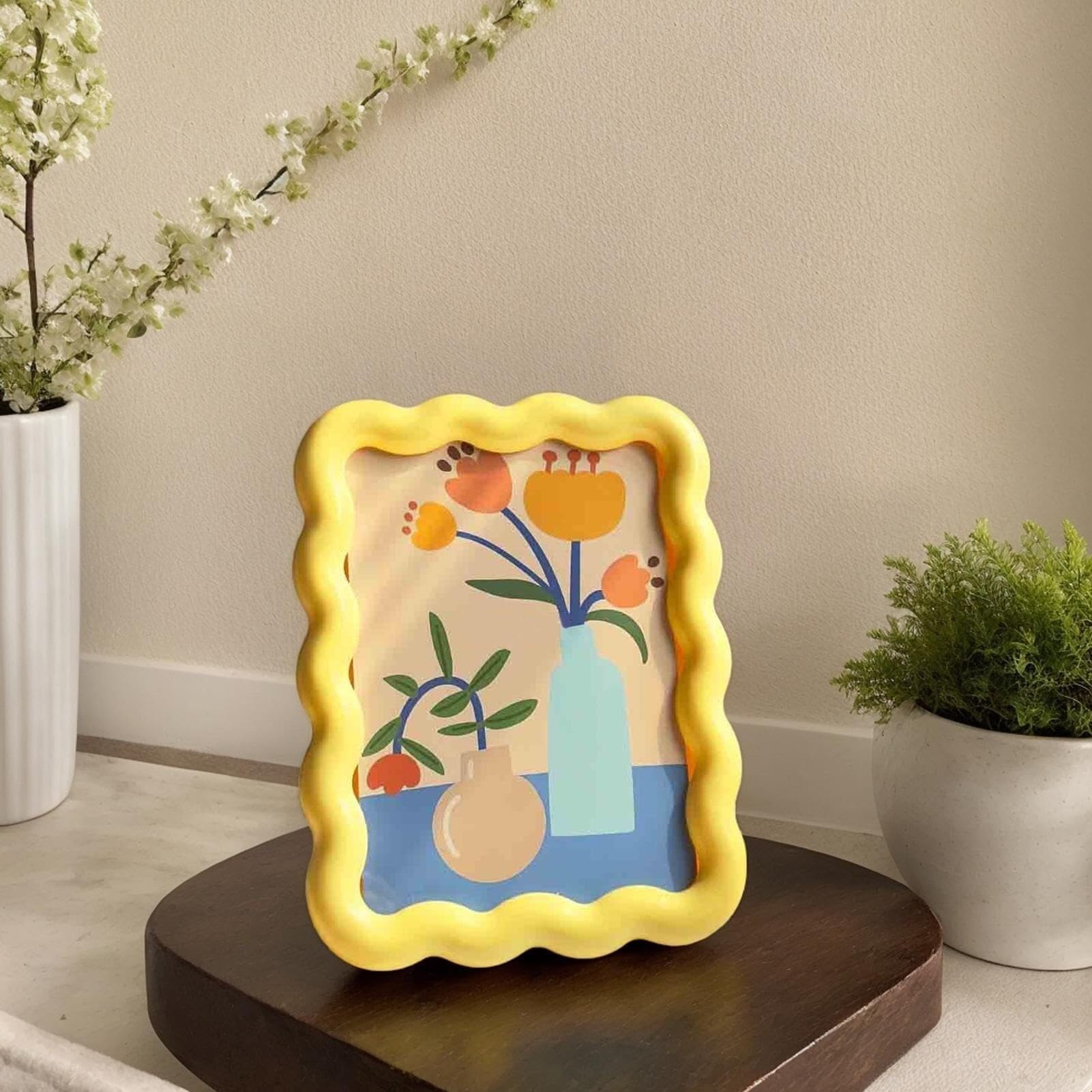Universal Photo Frame, Cute, Desktop Decoration, stylish Home décor, Suitable for Weddings, Dormitories, Office desks, farmhouses, Children's Rooms, Studios, and Birthday Gifts.(Pink)
