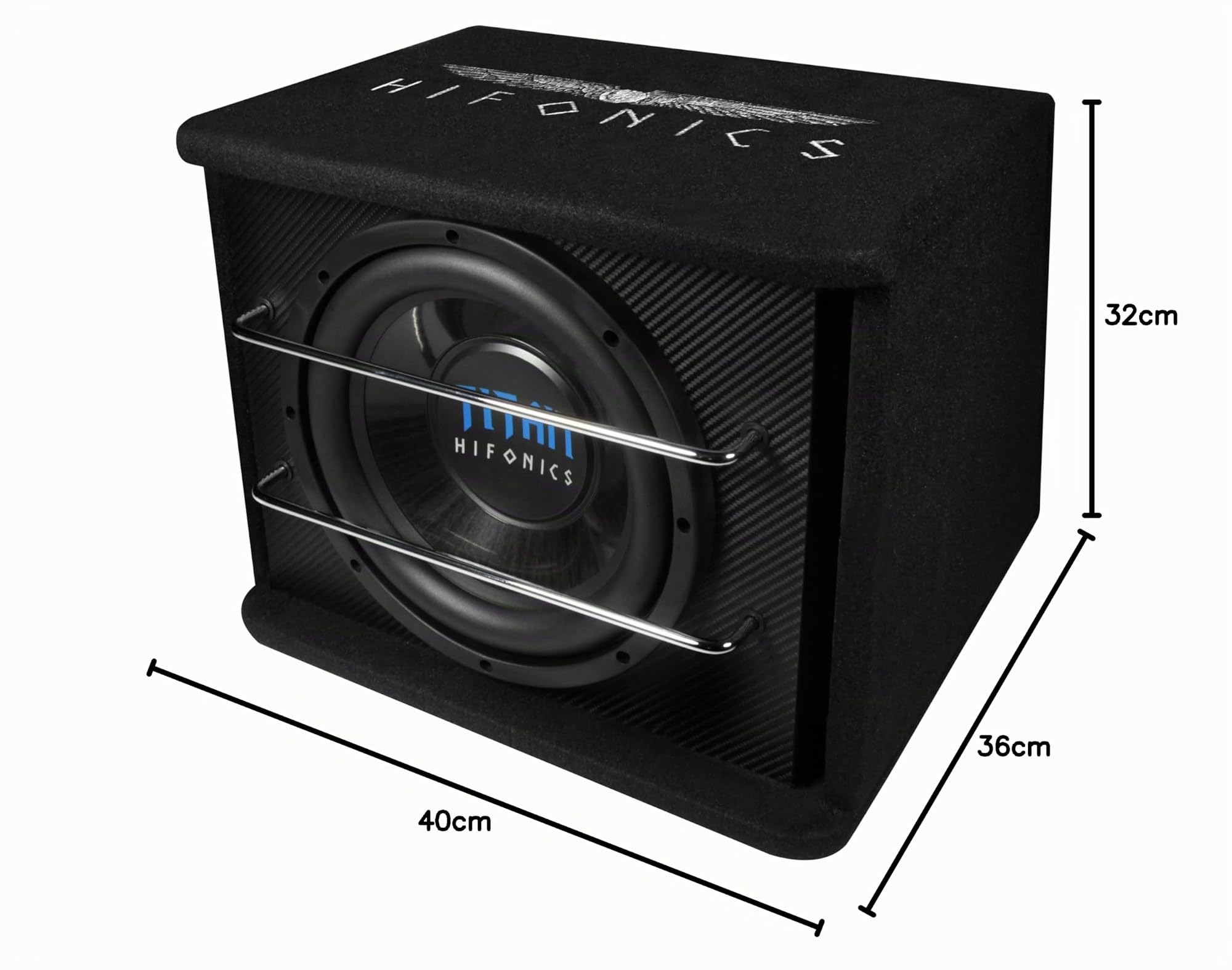 Hifonics TS250R - 25 cm (10") Single-Bassreflex-System mit 600W max aus der Titan Serie Car-Audio
