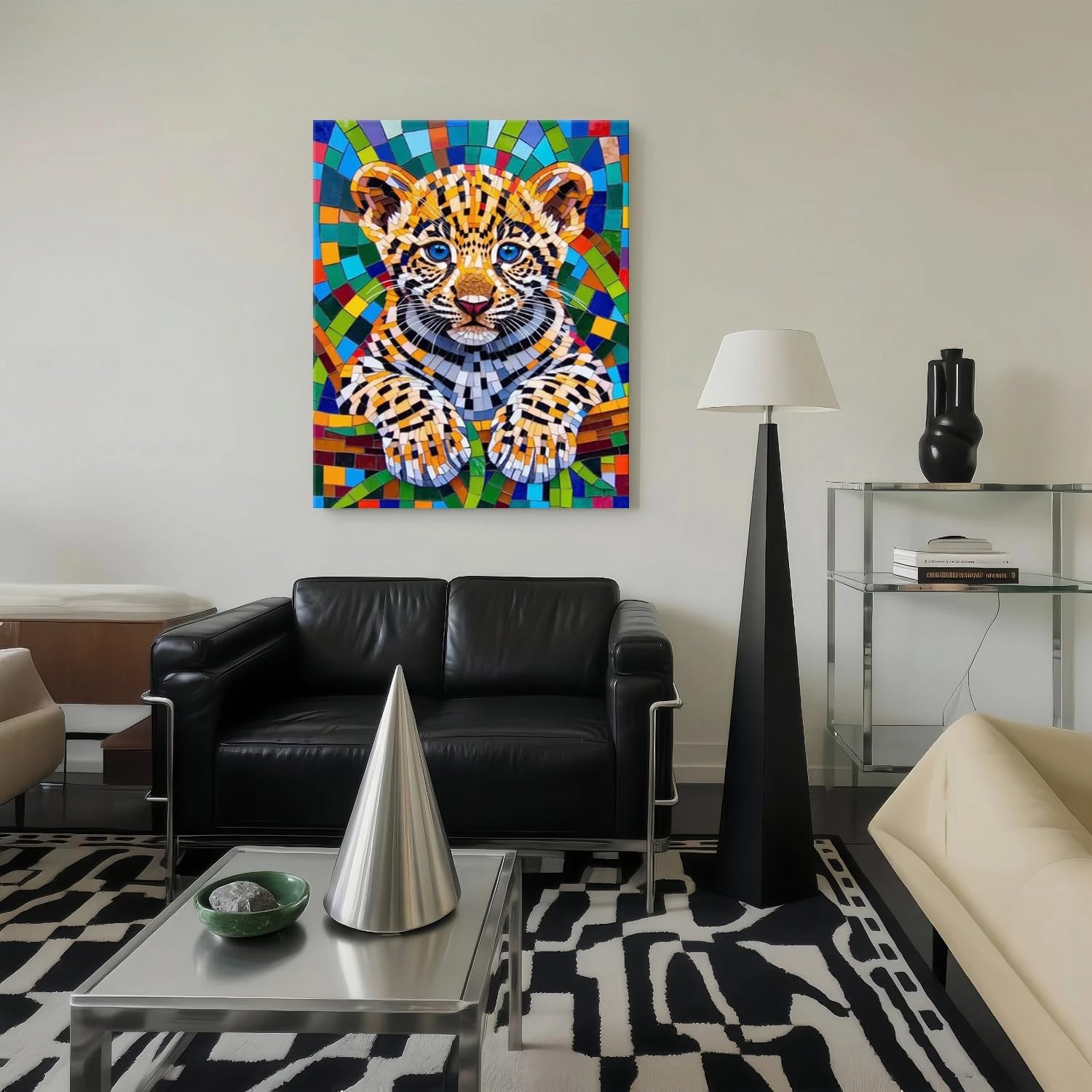 LYBCEOUG Leopard Cub Wall Decor, Cheetah Canvas Print, Canvas Poster Printing, Bedroom/Living Room Decoration(30x40cm/No frame)