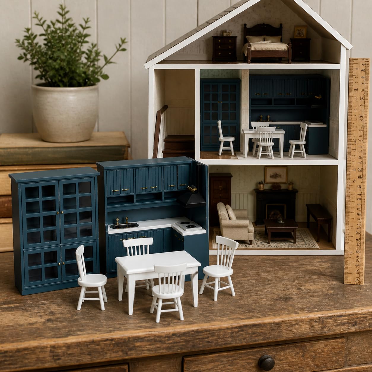 Mobili Casa delle Bambole in Legno 1:12, style to 2 | Componenti in plastica, Vetrina per bambole, Divertimento creativo, Per amanti miniature