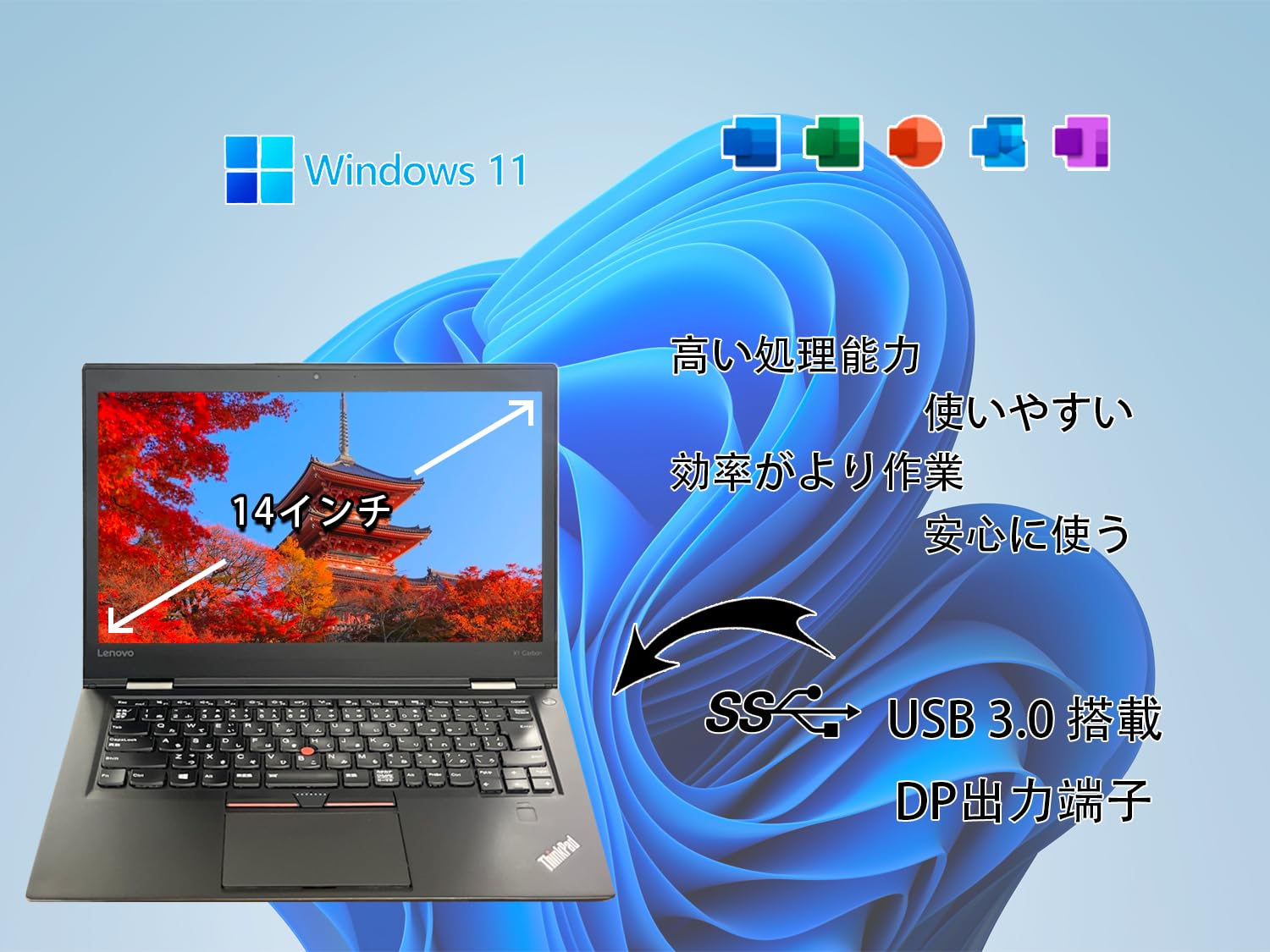 Amazon.co.jp: 【整備済み品】14型FHD 薄型ノートパソコン ThinkPad X1