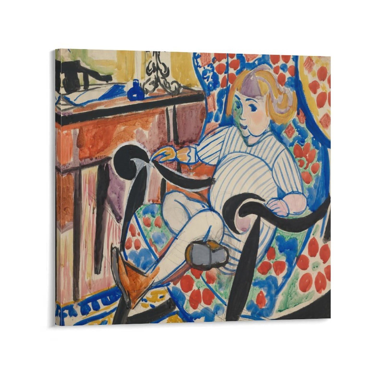 KLAGCBDF Henry Lyman Sayen Gouache Art Poster Canvas Painting Decor Wall Print Photo Home Modern Decorative Posters 20x20inch(50x50cm)