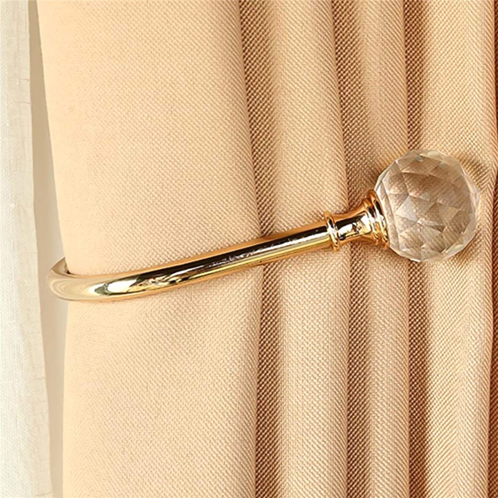 Embrasse De Rideau Magnétique Boule De Cristal, Fixation De Rideau De Maison, Attaches De Boucle, Clips, Tringles, Accessoires, Crochet, Décoration De La Maison (C comme Le Montre l'image)