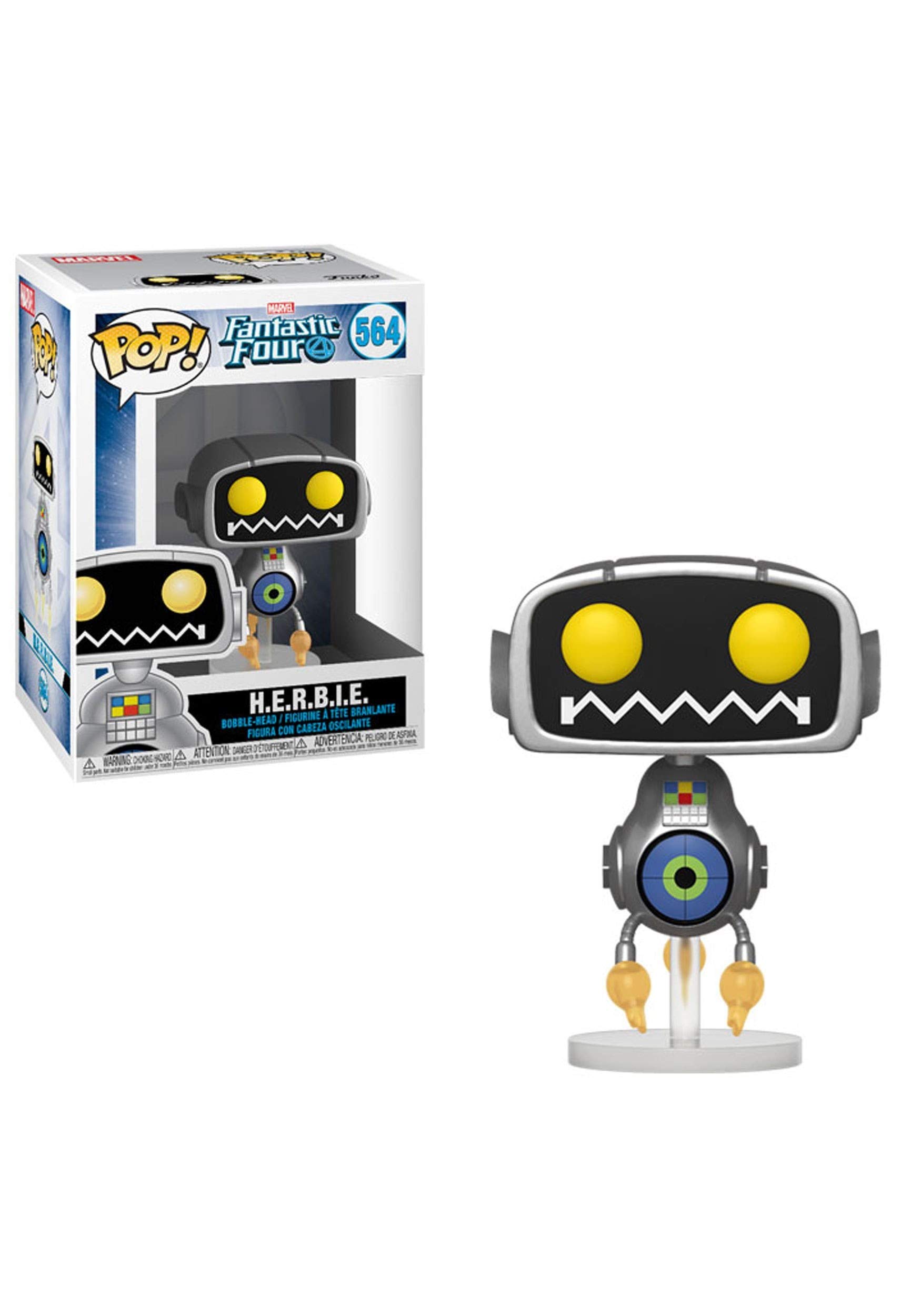 FunkoPOP! Marvel: Fantastic Four-H.E.R.B.I.E - H.E.R.B.I.E. - Collectable Vinyl Figure - Gift Idea - Official Merchandise - Toys for Kids & Adults - Comic Books Fans - Model Figure for Collectors