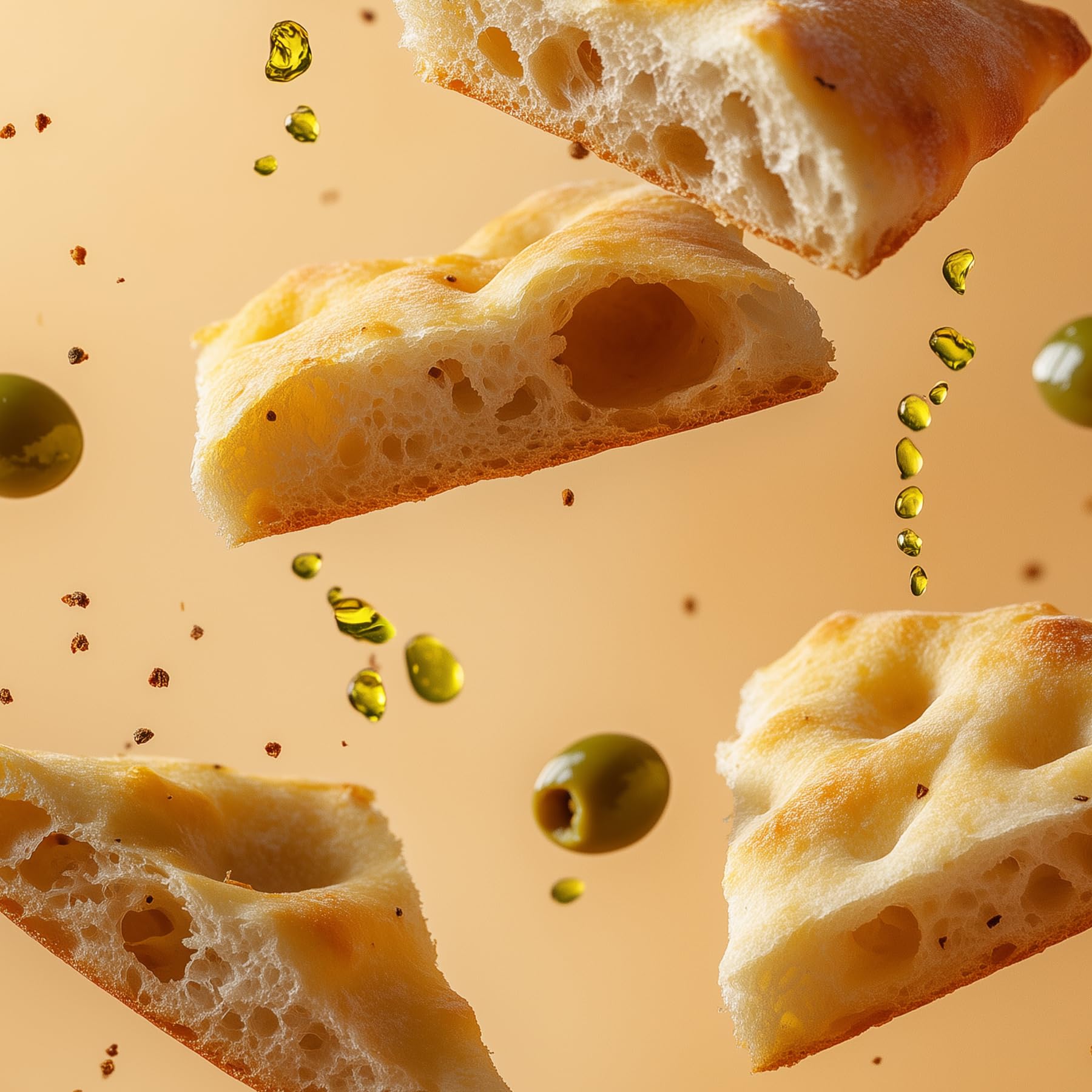Focaccia Proteica Keto EatPro, 10 Focaccine Da 50g, 7% Carboidrati Netti, 26% Di Proteine, Focaccia Fit Olio Extra Vergine D'Oliva, Spuntini Proteici Low Carb, Keto Diet, Cibo Proteico
