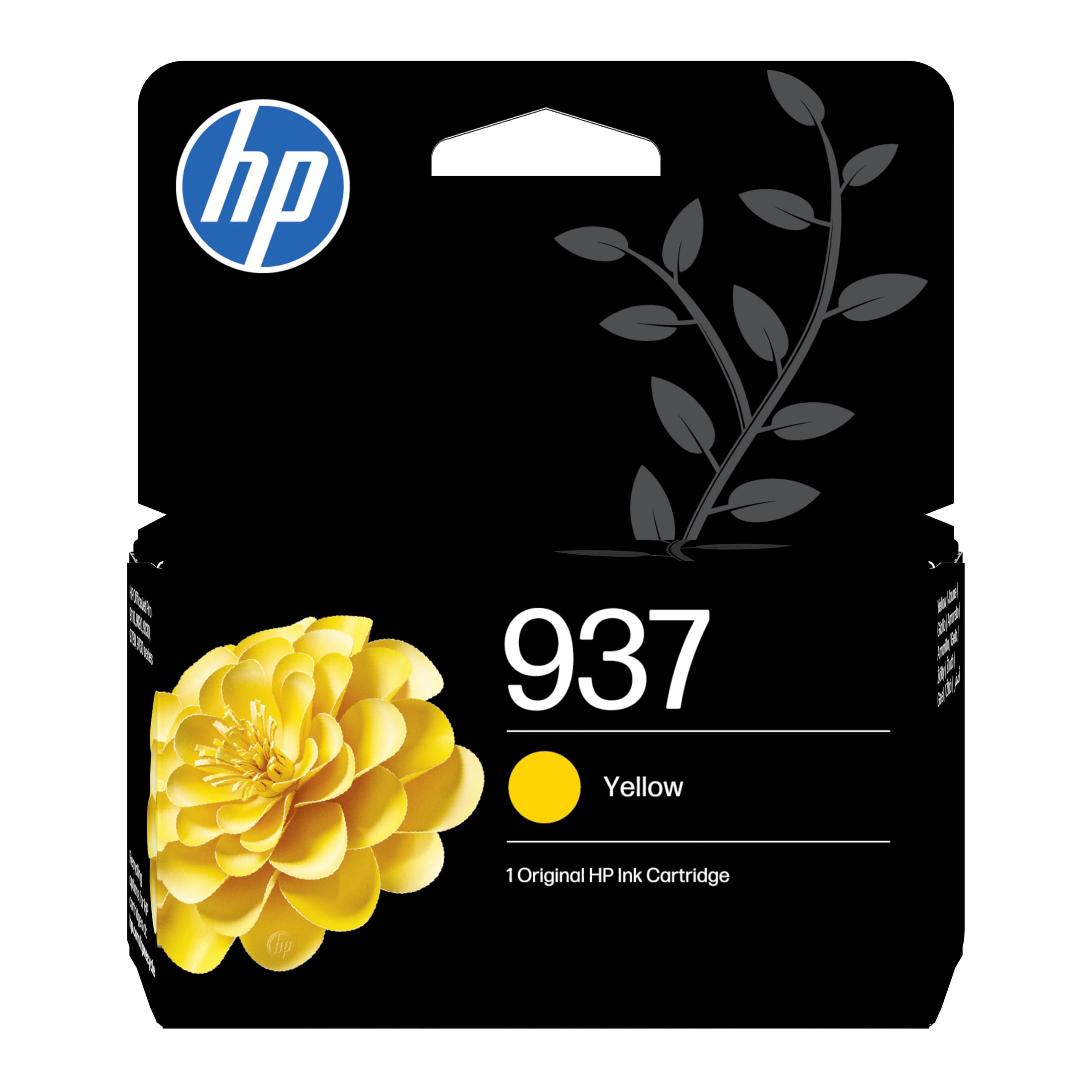 HP 937 Yellow Original Ink Cartridge (4S6W4NE) - Works OfficeJet Pro 9110b, 9120 All-in-One, 9120b All-in-One, 9130 All-in-One, 9130b All-in-One, 9110b, 9700, 9700e Printer Series