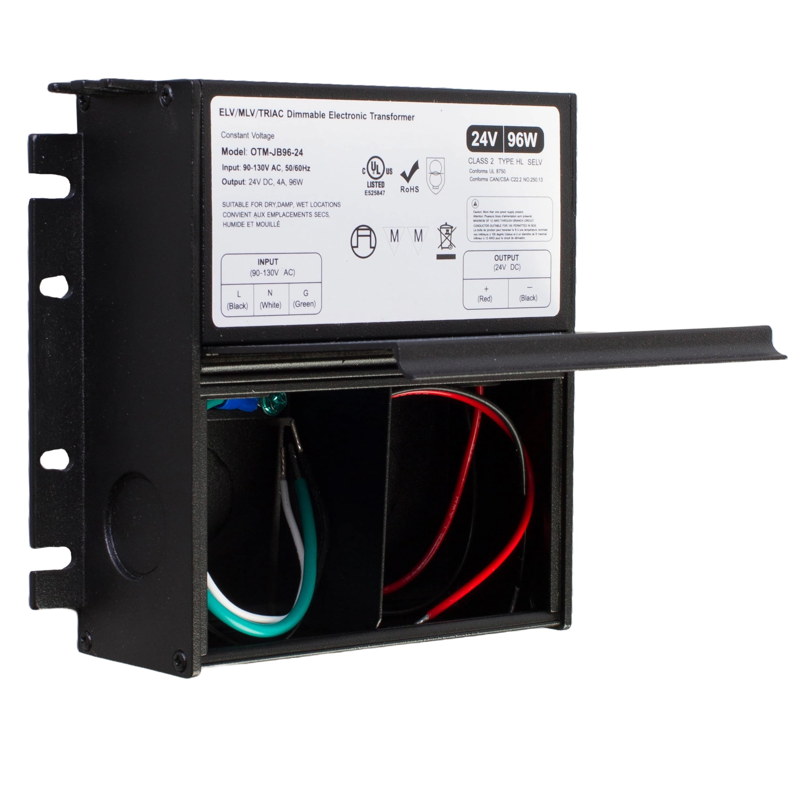 Amazon.com: 24v Dimmable LED Driver, UL Listed 96w 4A Power Supply
