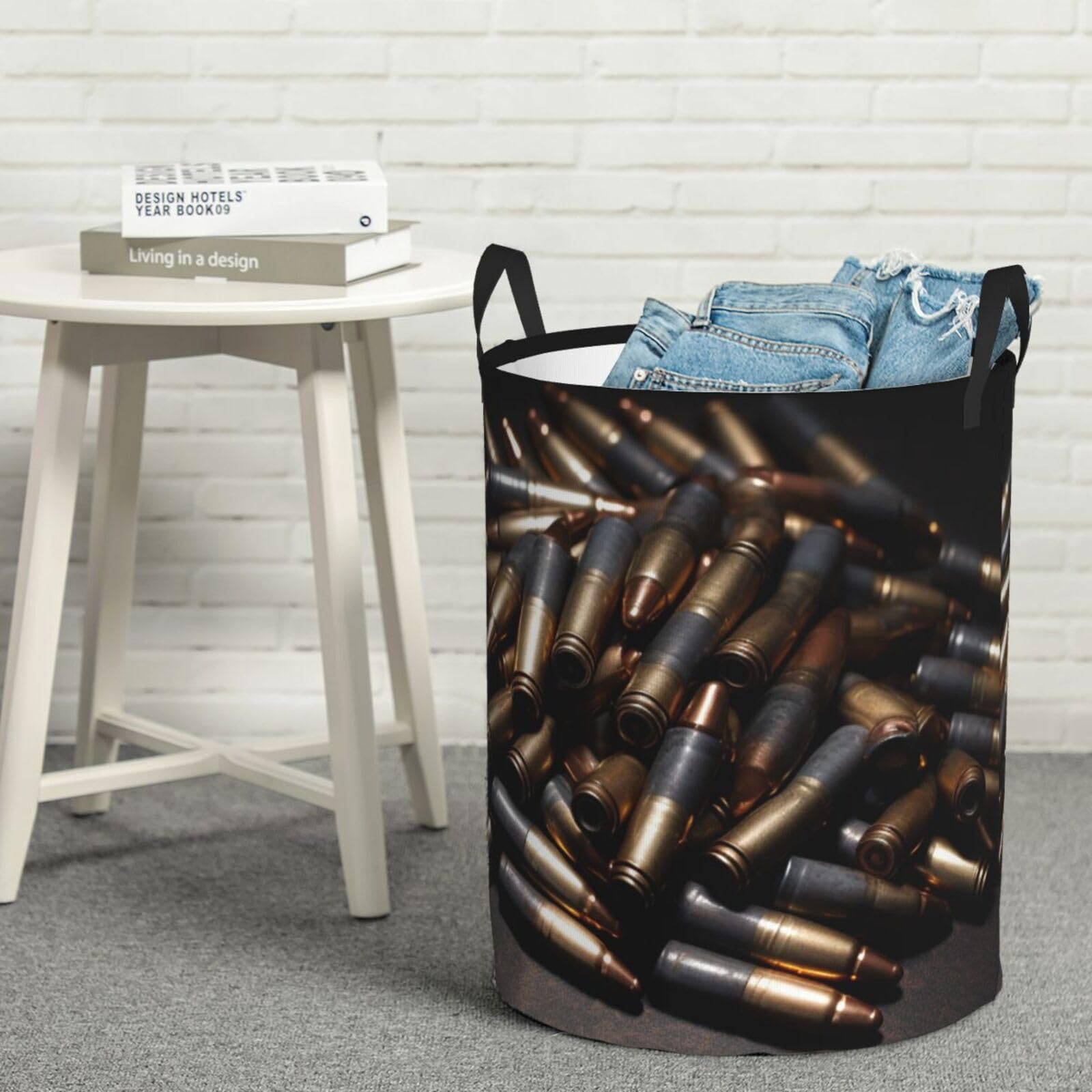 Panier à linge en forme de balle taille M, bac autoportant pliable pour ranger les jouets