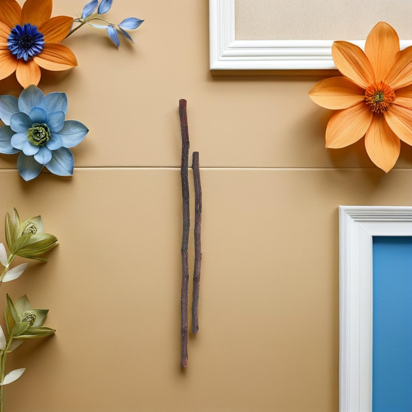 60 Piezas Palitos de Madera para Manualidades Varillas Naturales Artesanales para Decoración Rústica Proyectos DIY Adornos Hogar y Manualidades con Madera
