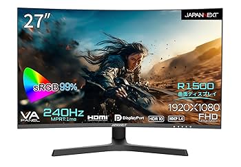 PCモニター 27型 /フルHD(1920×1080) /ワイド Amazon.co.jp: JAPANNEXT 27インチ ゲーミングモニター 240Hz