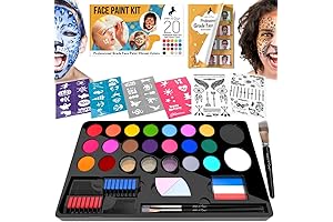 Face Paint Stencils for Kids: Superhero Adventure with Artsy Designs