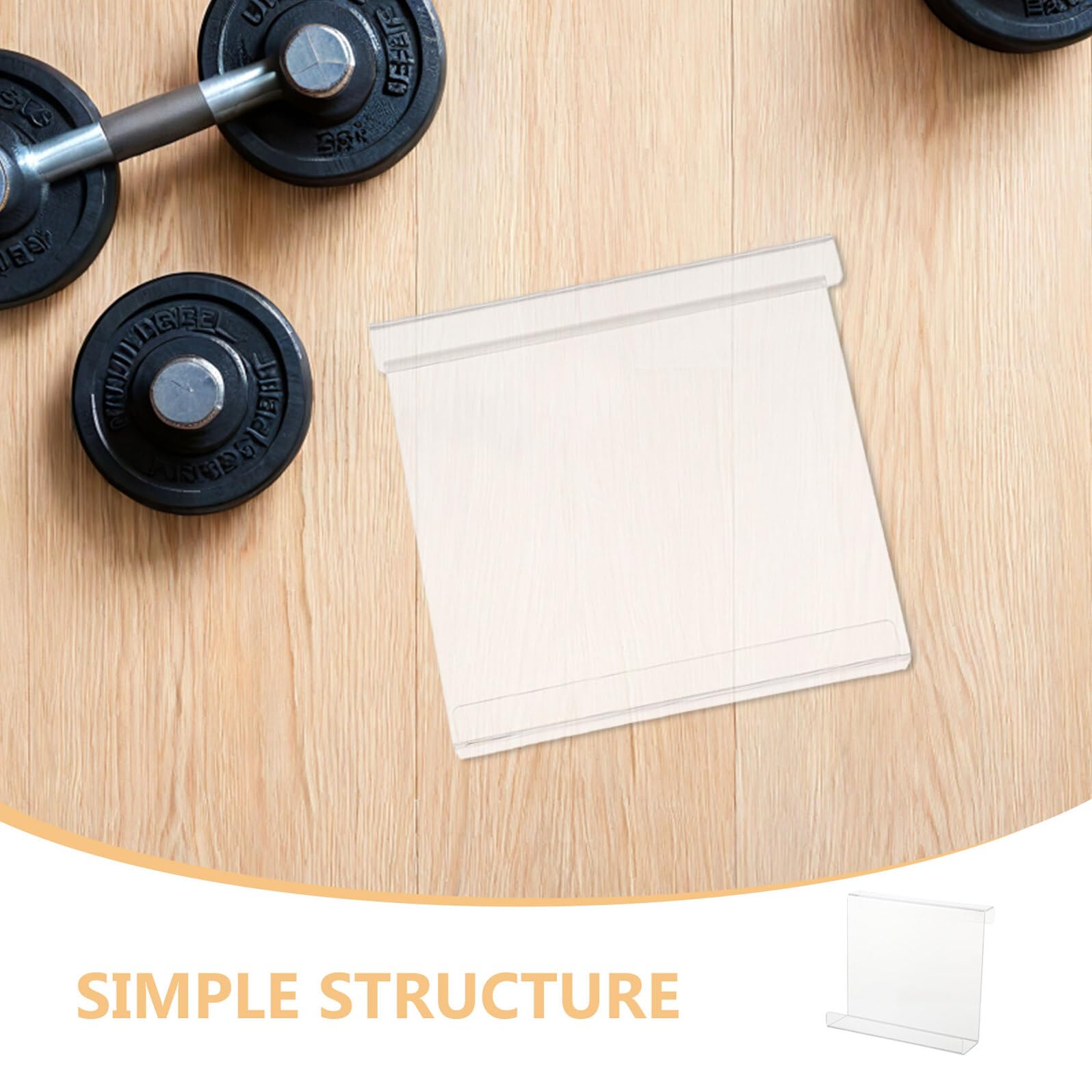 Toddmomy 2 Pièces Support de Tablette et Porte-Livres en Acrylique pour Tapis Roulant, Compatible Livre et Smartphone, Support Robuste pour Lecture à Domicile ou Salle de Sport
