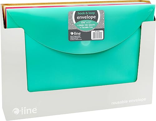 Miniatura 4 de C-Line Sobre de polietileno reutilizable, carga lateral, tamaño carta, 1 sobre, el color puede variar (58000)