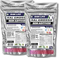 Sal Grosso Churrasco Zero Ferrocianeto 2kg Sem Aditivos