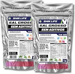 Sal Grosso Churrasco Zero Ferrocianeto 2kg Sem Aditivos