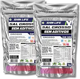 Sal Grosso Churrasco Zero Ferrocianeto 2kg Sem Aditivos