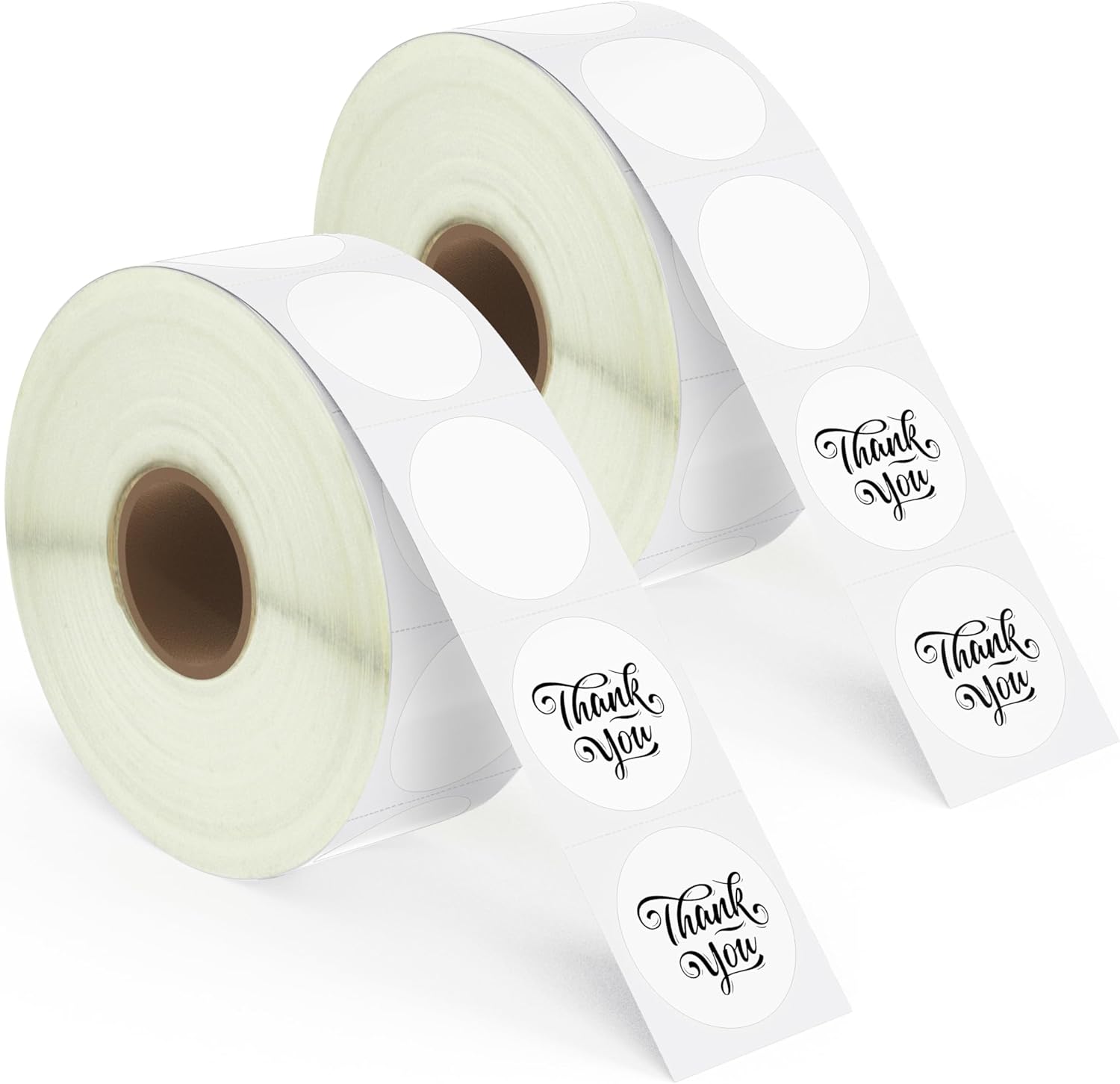 BETCKEY 1 Inch Circle Thermal Sticker Labels, Compatible with Zebra & More Label Printer, Perforated [6 Rolls, 8280 Round Labels]