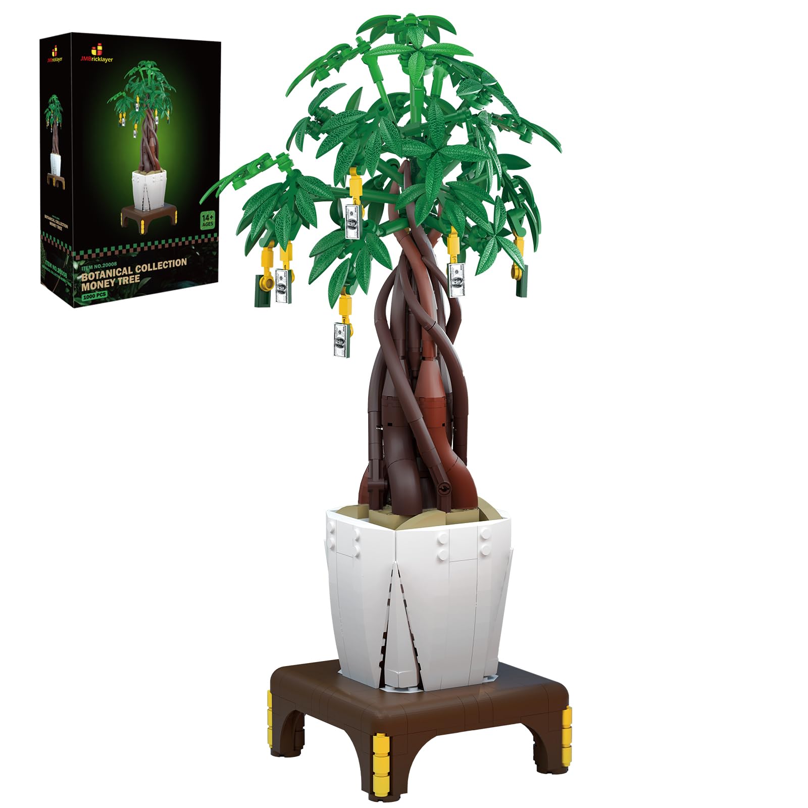 JMBricklayer Bonsai-Baum-Bausatz fr Erwachsene 20008 -  Geldbaum-Bauspielzeug zum DIY Projekte, Pflanzen Home Deko Set, Botanical  Collection Klemmbausteine Sammel-Set  Geschenk fr Frauen Mnner:  Amazon.de: Spielzeug