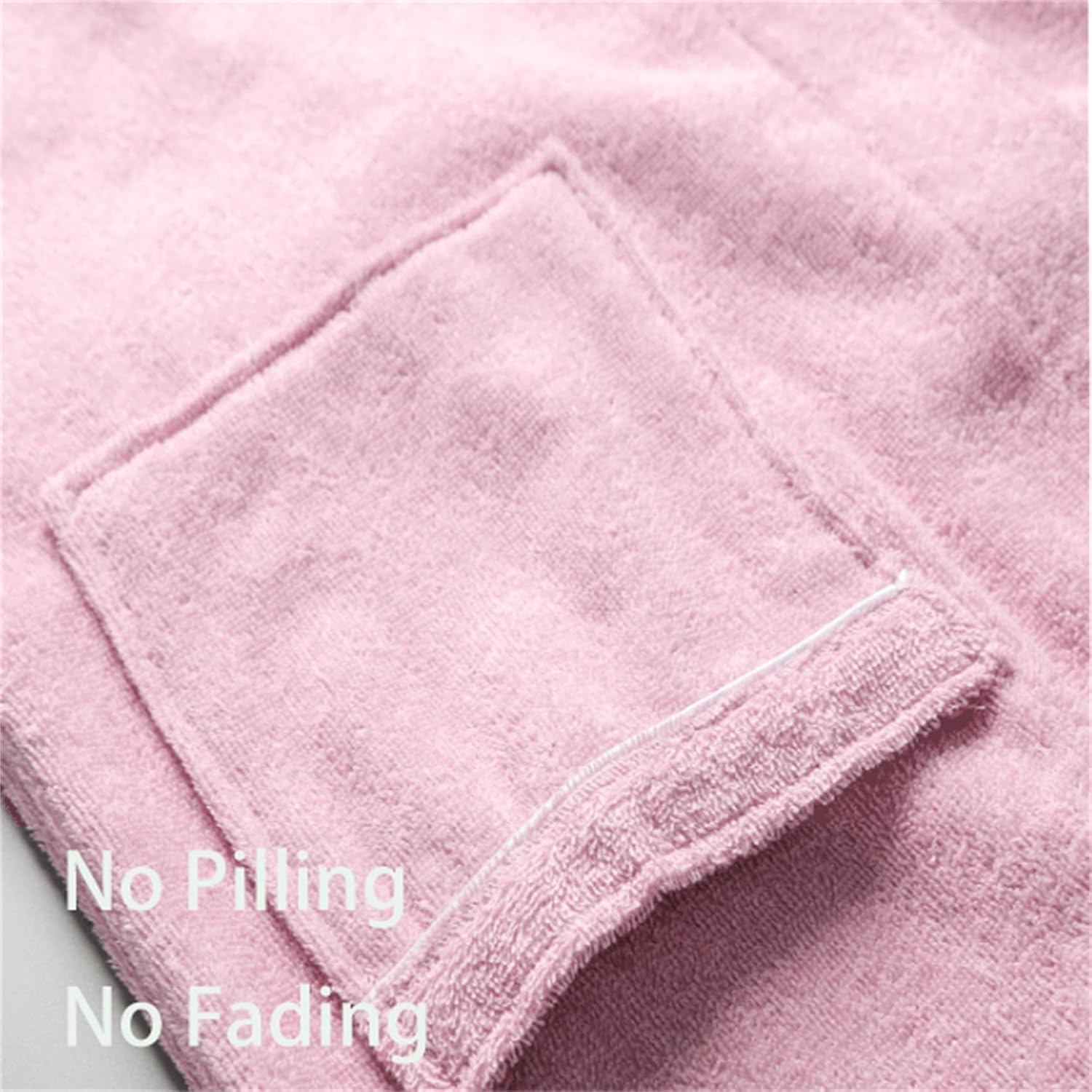 Terry Cloth Robes for Women Men, 100% Cotton Short Sleeve Robes with Pockets, Lightweight Soft Fast-Drying Kimono Bathrobe