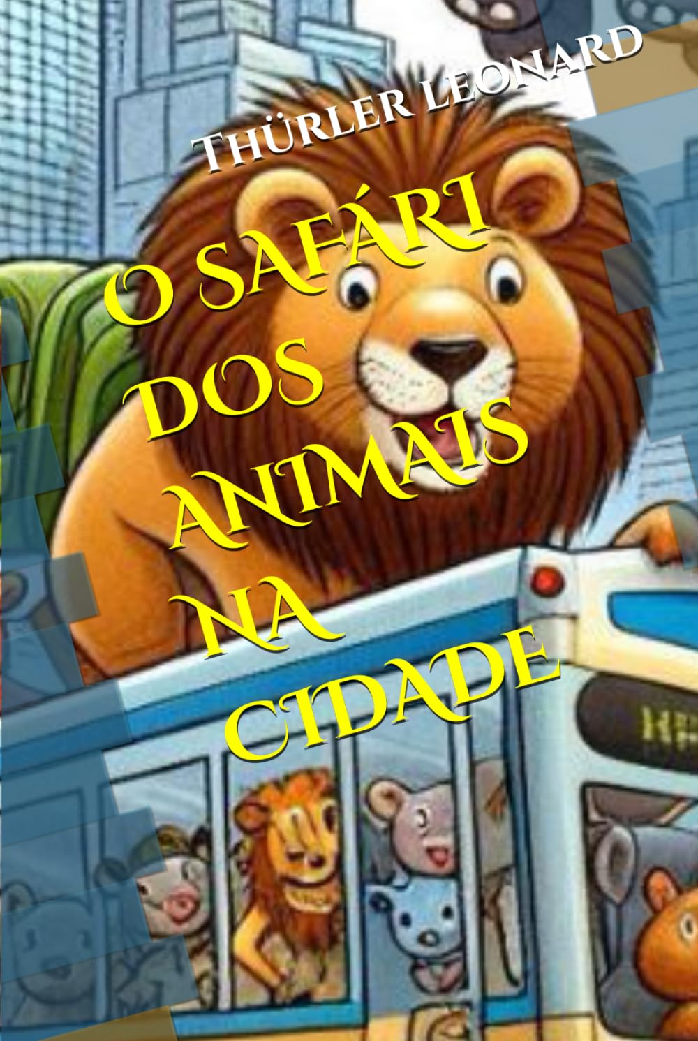 Livro de Colorir - O Safári dos Animais Na Cidade
