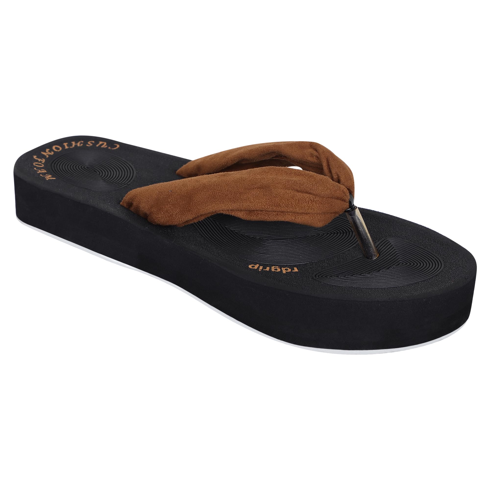 Womens Comfort Flip Flops | Soft Padded Fabric Straps Cushioned Footbed Lightweight Anti-Slip Sole | Durable Casual Slippers for Indoor Outdoor Travel & Beach Use-image-15