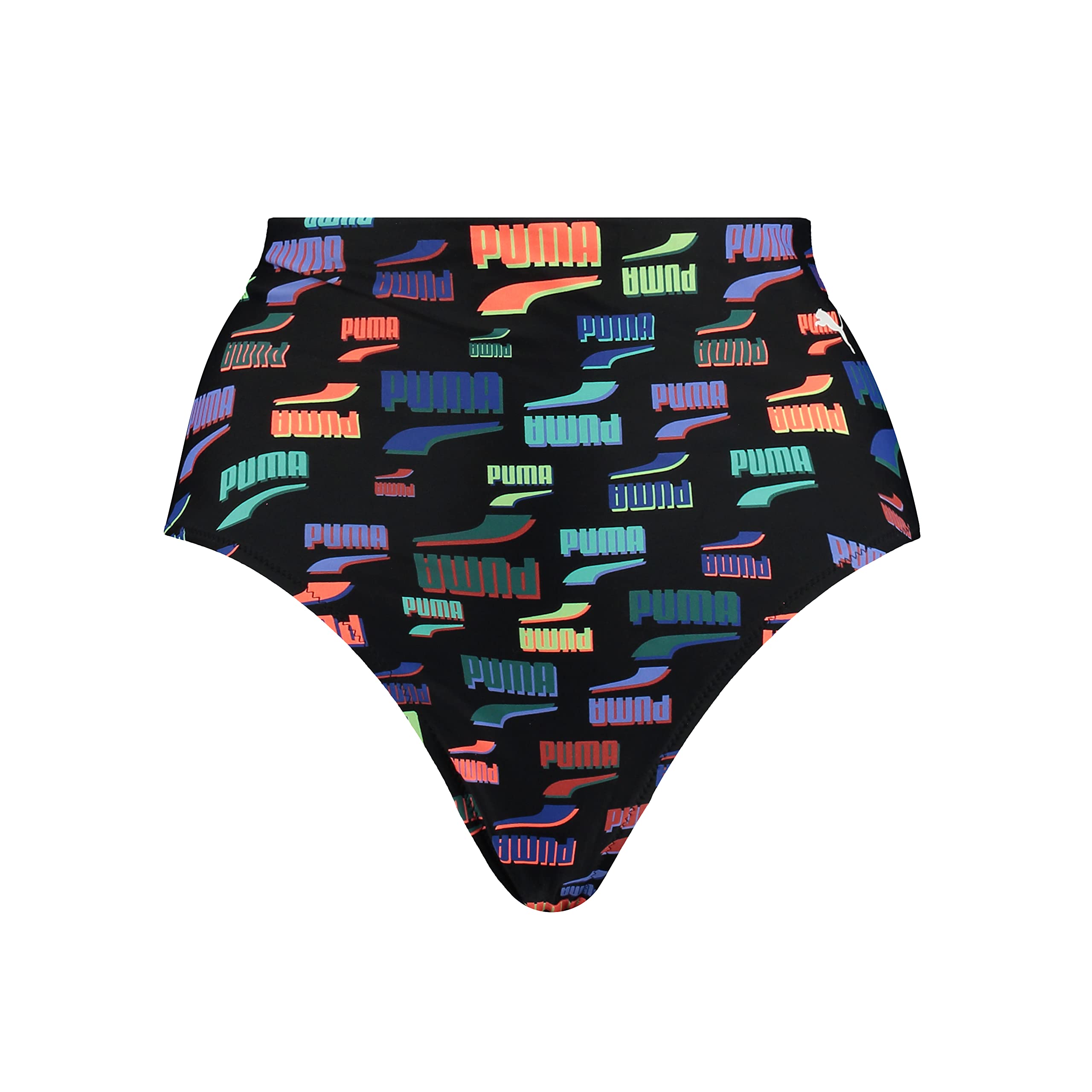 PUMA Women's High Waist Briefs Bikini bottoms, Black Combo, XS UK
