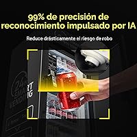 Vista 6 de Máquina expendedora, máquina expendedora refrigerada inteligente con lector de tarjeta táctil US360 (Negro, Mini)