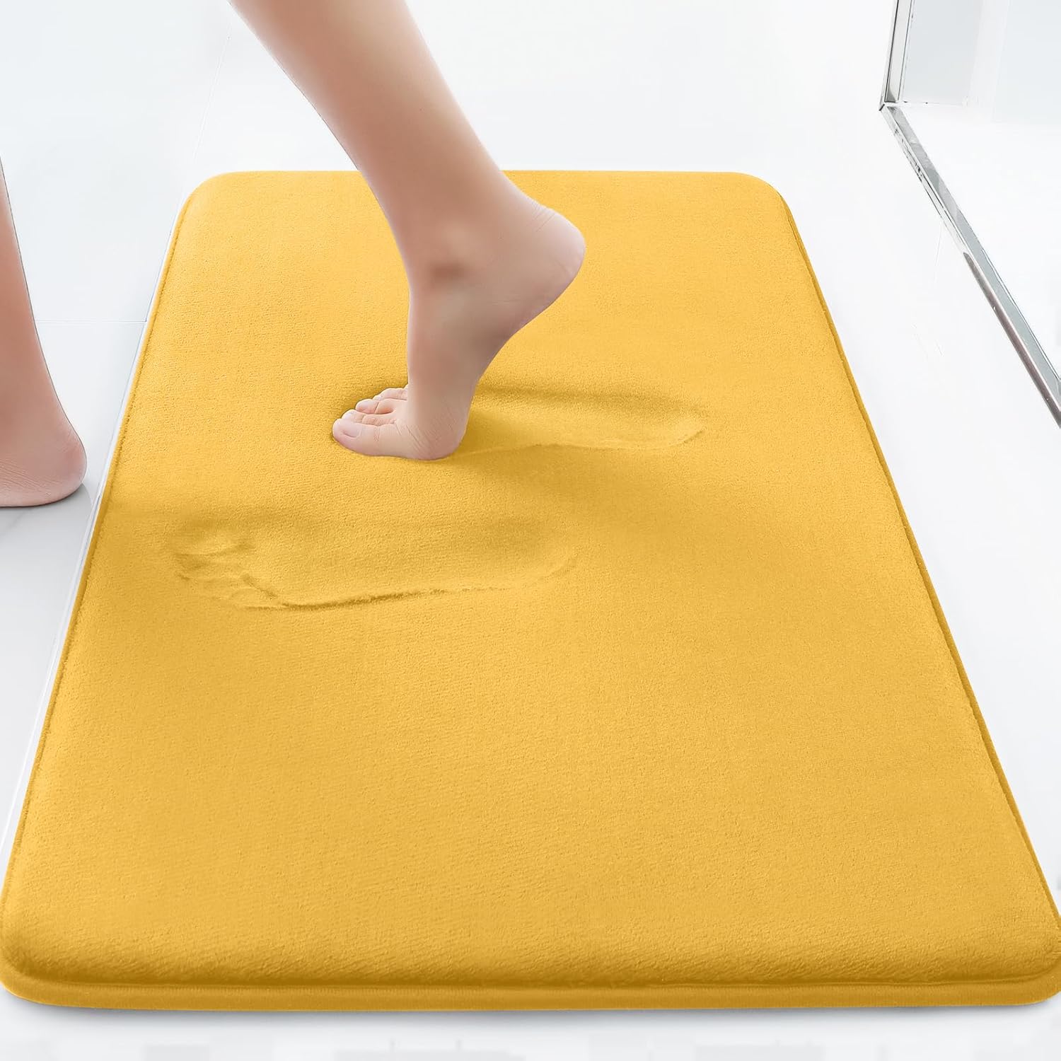 smiry Memory Foam Bath Mat, Extra Soft Absorbent Bathroom