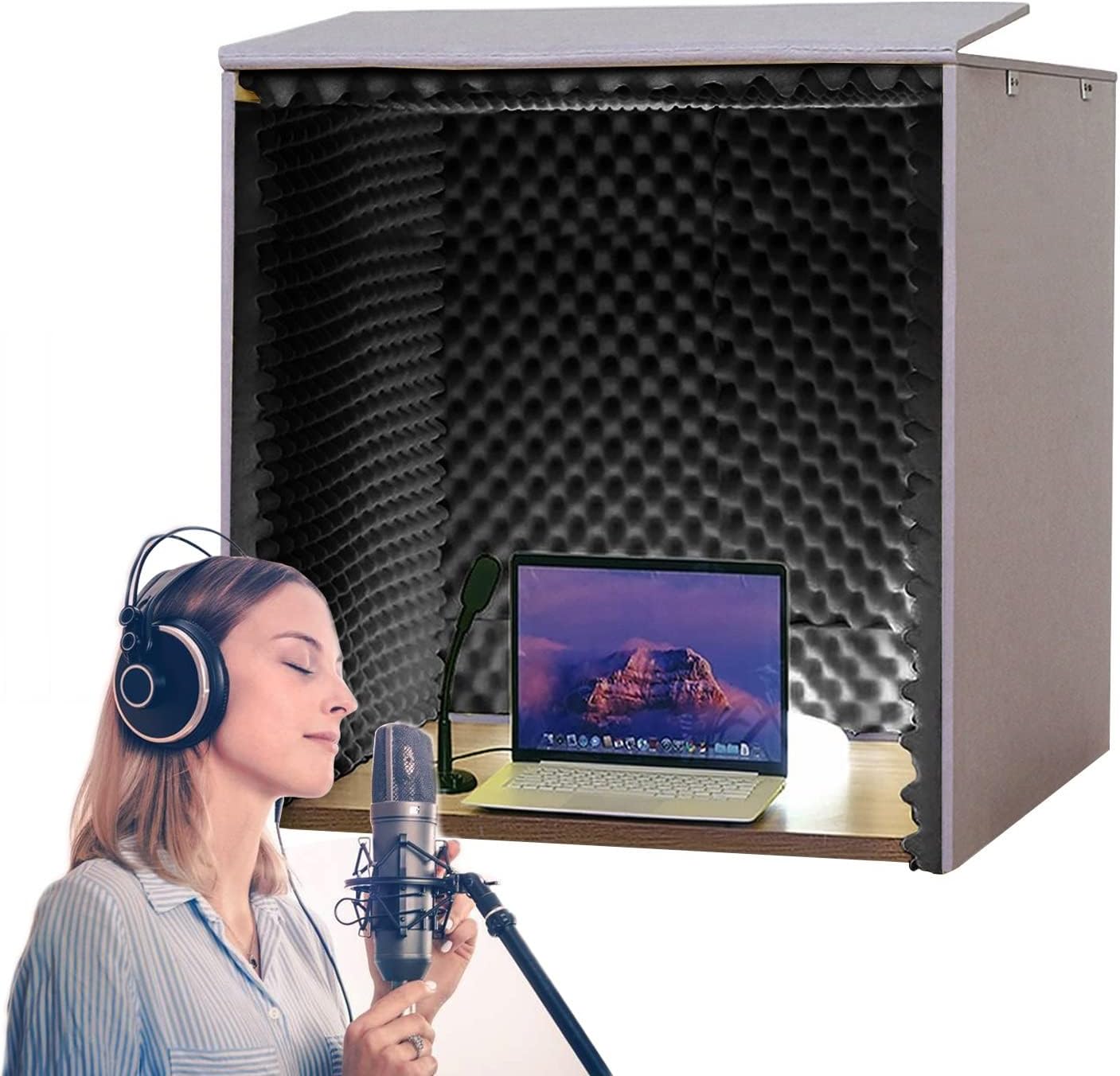 Sound Proof Foam Panels, 80*80*80CM Portable Soundproof Booth, Vocal Booth, Sound Booth, Sound