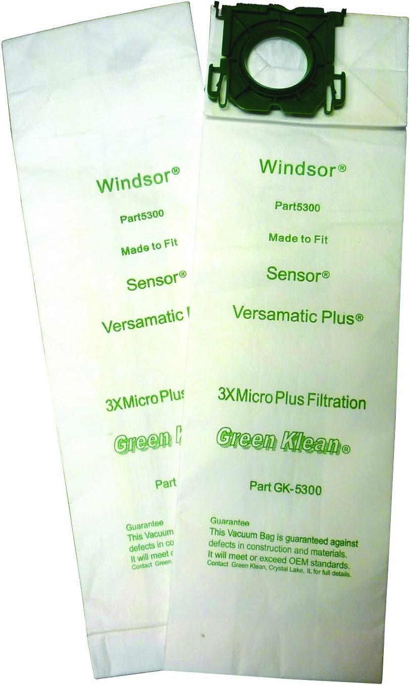 Green Klean Vacuum Bags, White, 10/Pack (Gk5300