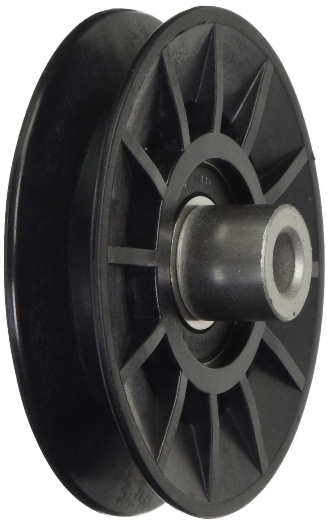 MAXPOWER332519B V-Idler Pulley for Craftsman, Husqvarna, Poulan Mowers Replaces OEM Numbers 194326 and 532194326, Black