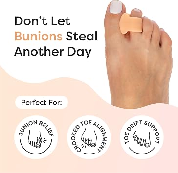 ZenToes Gel Toe Spacers for Bunions & Overlapping Toes, 4 Count