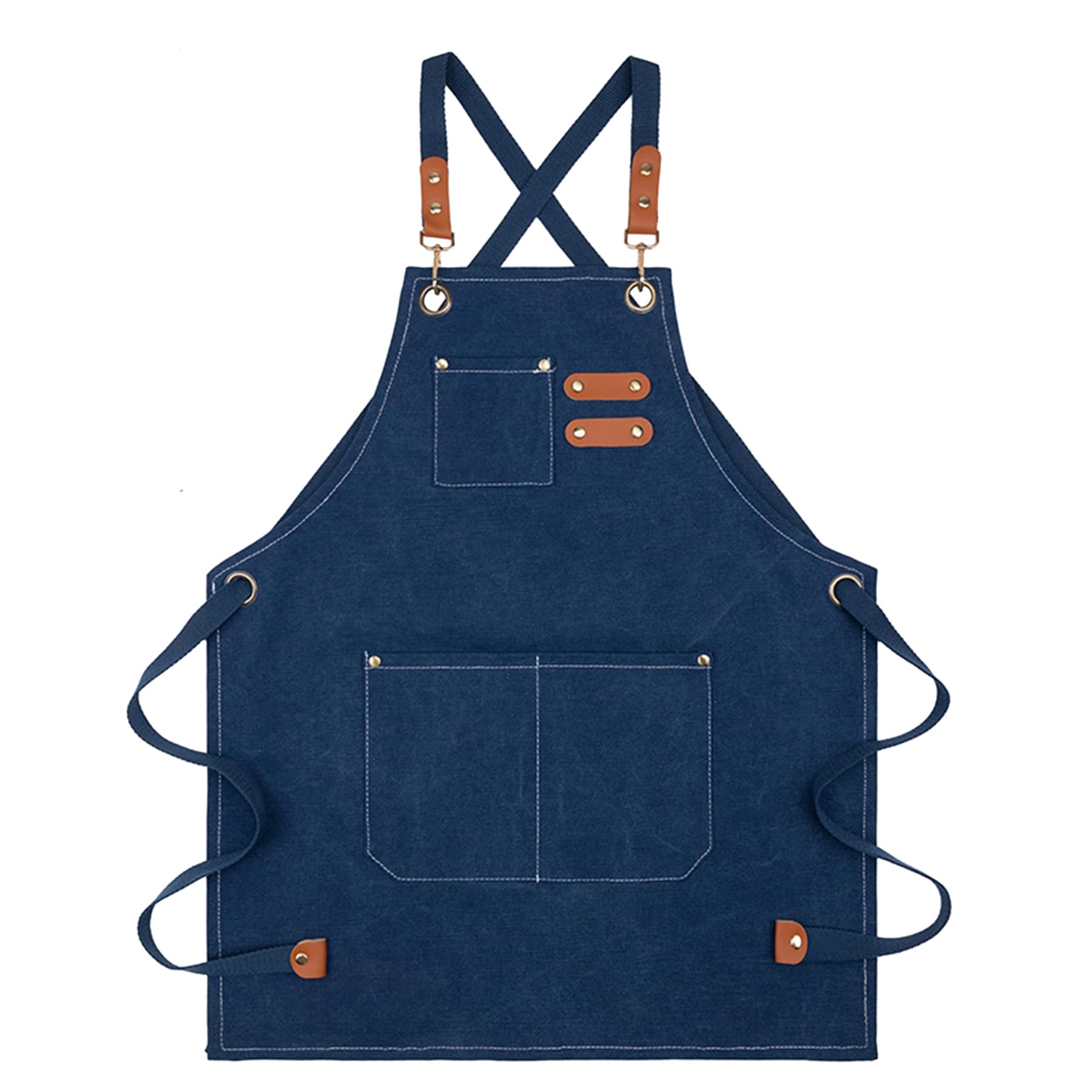 Kids Apron - Waterproof Cotton Canvas Kids Apron with Pockets, toddler boy aprons, Kids Aprons for Cooking, Chef Pinafore for Kids age 8 9 10 11 12, Pinafore for Kitchen Baking Painting Gardening