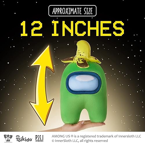 Miniatura 4 de Among Us - Muñeca de peluche de amigos  Paquete de dos  Coleccionables de peluche verde y rojo de 1 pie de alto para abrazar Among Us  Juguetes para
