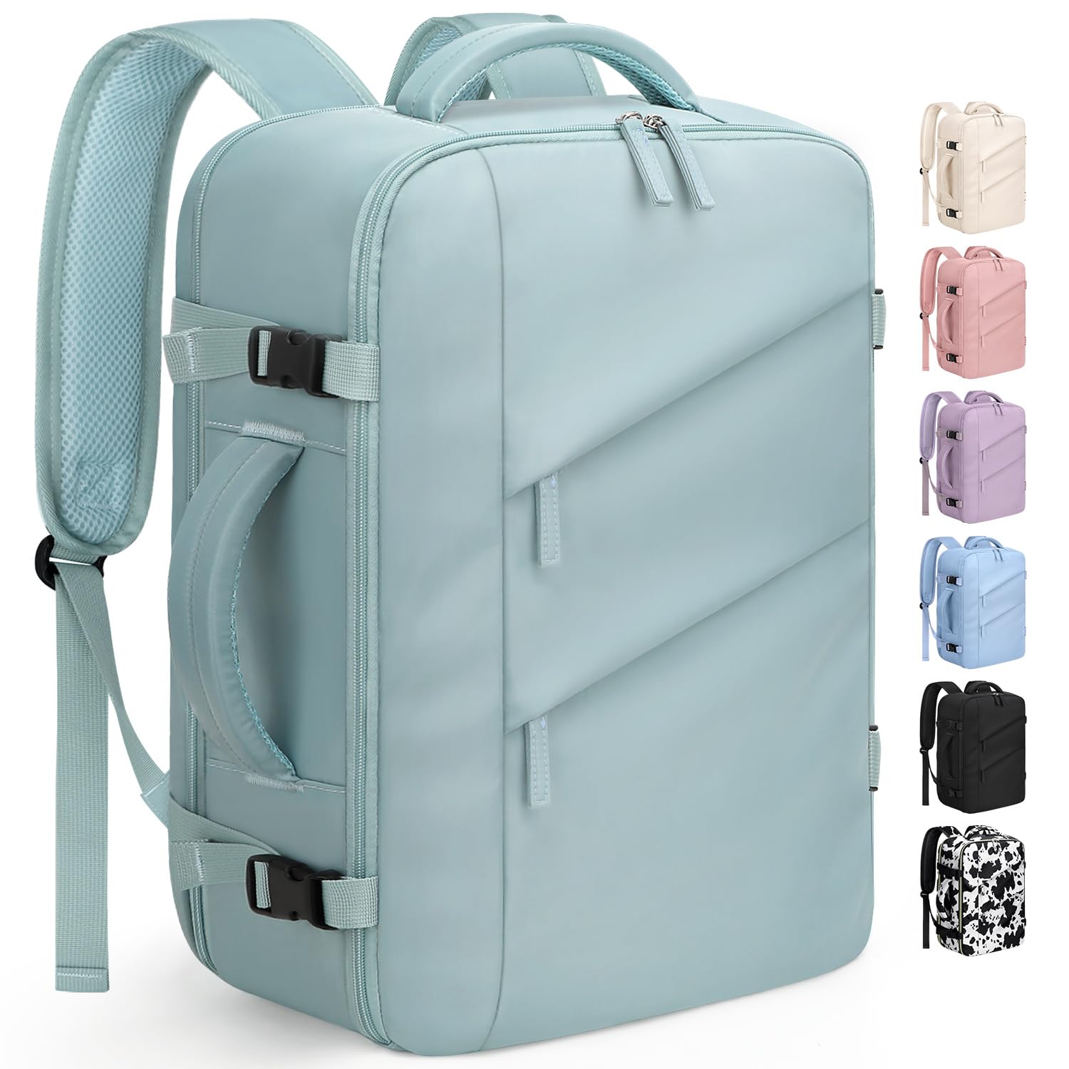 Capolo Travel Backpack for Women Men Waterproof Laptop Backpack Flight Approved Carry On Backpack Overnight Weekender Bag College Bookbag for Business