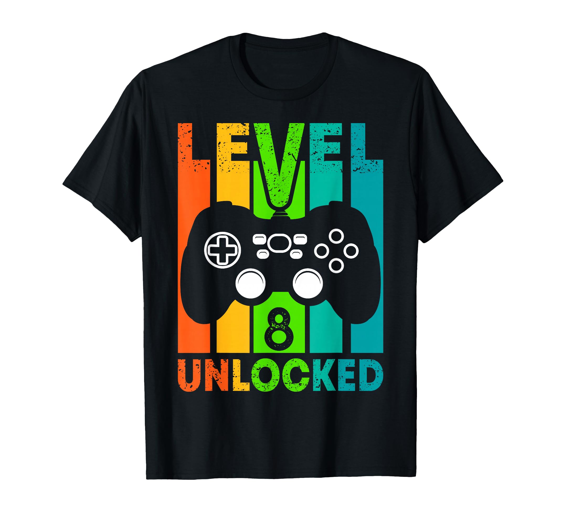 8th Birthday Gamer Boy or Gamer Girl - Level 8 Unlocked T-Shirt