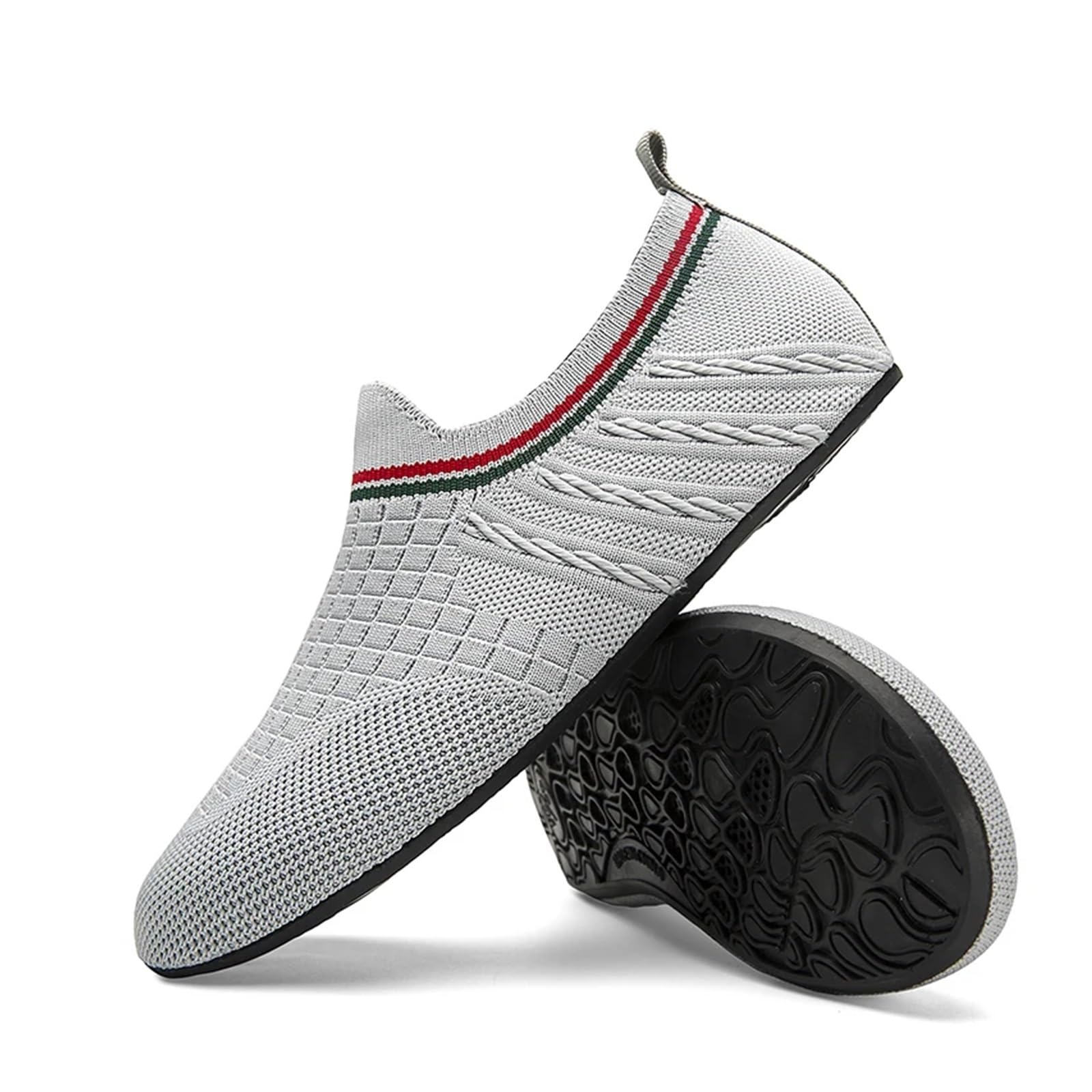Scarpe a Piedi Nudi Scarpe da Acqua da Donna e da Uomo, estive, a Piedi Nudi, ad Asciugatura Rapida, for Spiaggia, Nuoto, Yoga, Esercizi, Scarpe da Acqua(Grey,43)