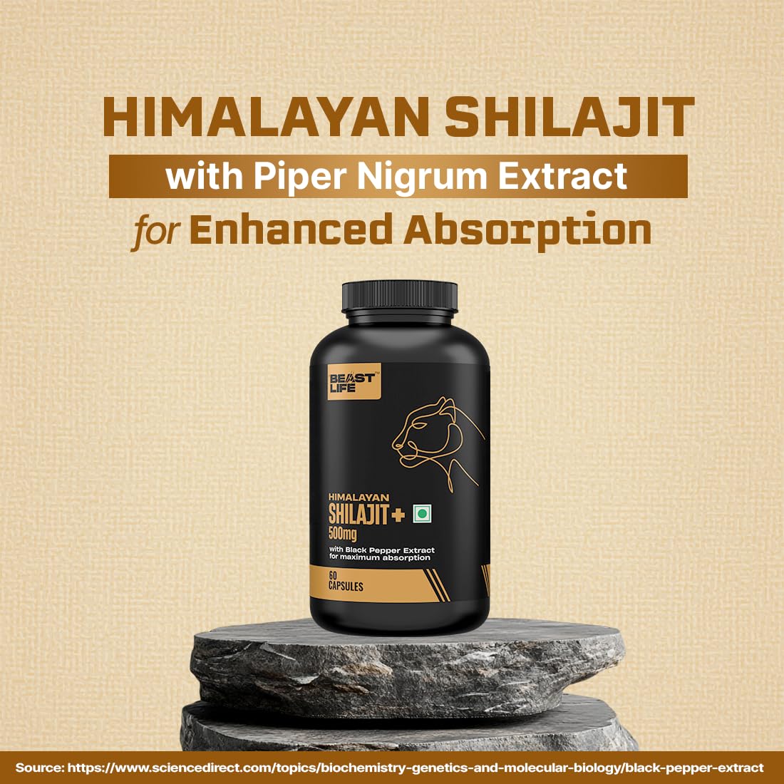 BeastLife Himalayan Shilajit | Pure & Potent Shilajit Supplement | Improve Muscle Strength, Enhances Stamina, Energy & Power | Supports Faster Recovery | Natural & Organic Shilajeet (60 Capsules) 4