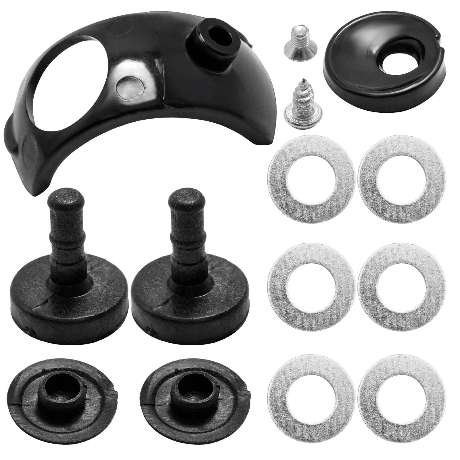 Hoypeyfiy 691418 Reibbelagsatz vorne hinten und seitliche Reibbeläge, Ersatz für Alko Aks 2004 3004 3504 Caravan Stabilisator, Ersetzt 1220755