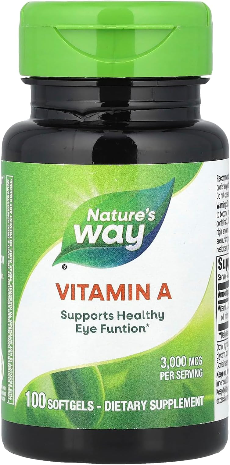 Vitamin A, 10000 IU, 100 Softgels