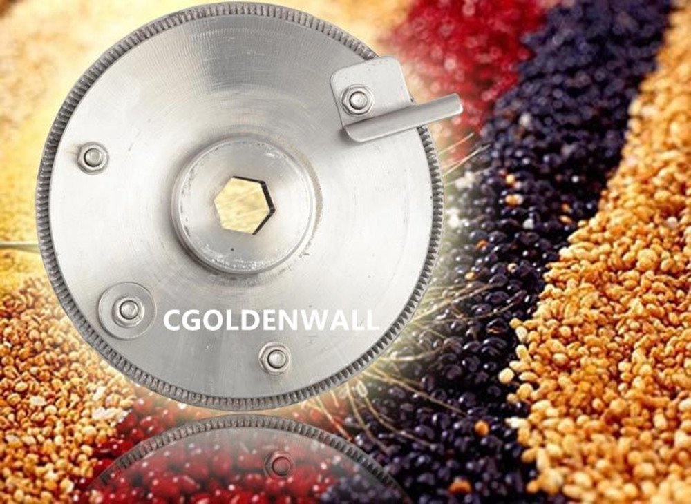 CGOLDENWALL SY-1200 Molino Eléctrico de Cereales de Producción Continuosa Molinollo de Grano Acero Inoxidable Alta Velocidad Superfina Café Maíz Especias Condimentación Alta Potencia 1.1kW 110/220V