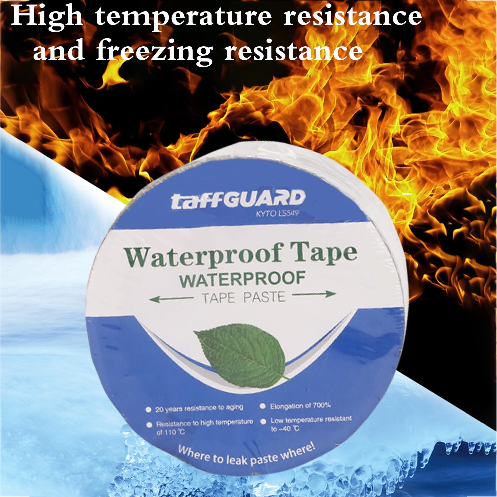 Cinta De Sellado De Butilo De Aluminio,SúPer Cinta Butilo Impermeable,Fuerte Adherencia,Antienvejecimiento,para ReparacióN De TuberíAs De Agua,Techo,Sombrilla,Piso,Cocina,Canalones