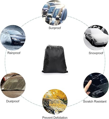 Miniatura 4 de Fundas de coche para Volkswagen New Beetle 2011-2019, fundas para automóvil resistentes al viento 210T para todo tipo de clima, cubierta de