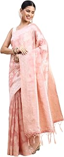 MOHEY Women's Art Silk Zari Weave Floral Patterned Saree Price In India