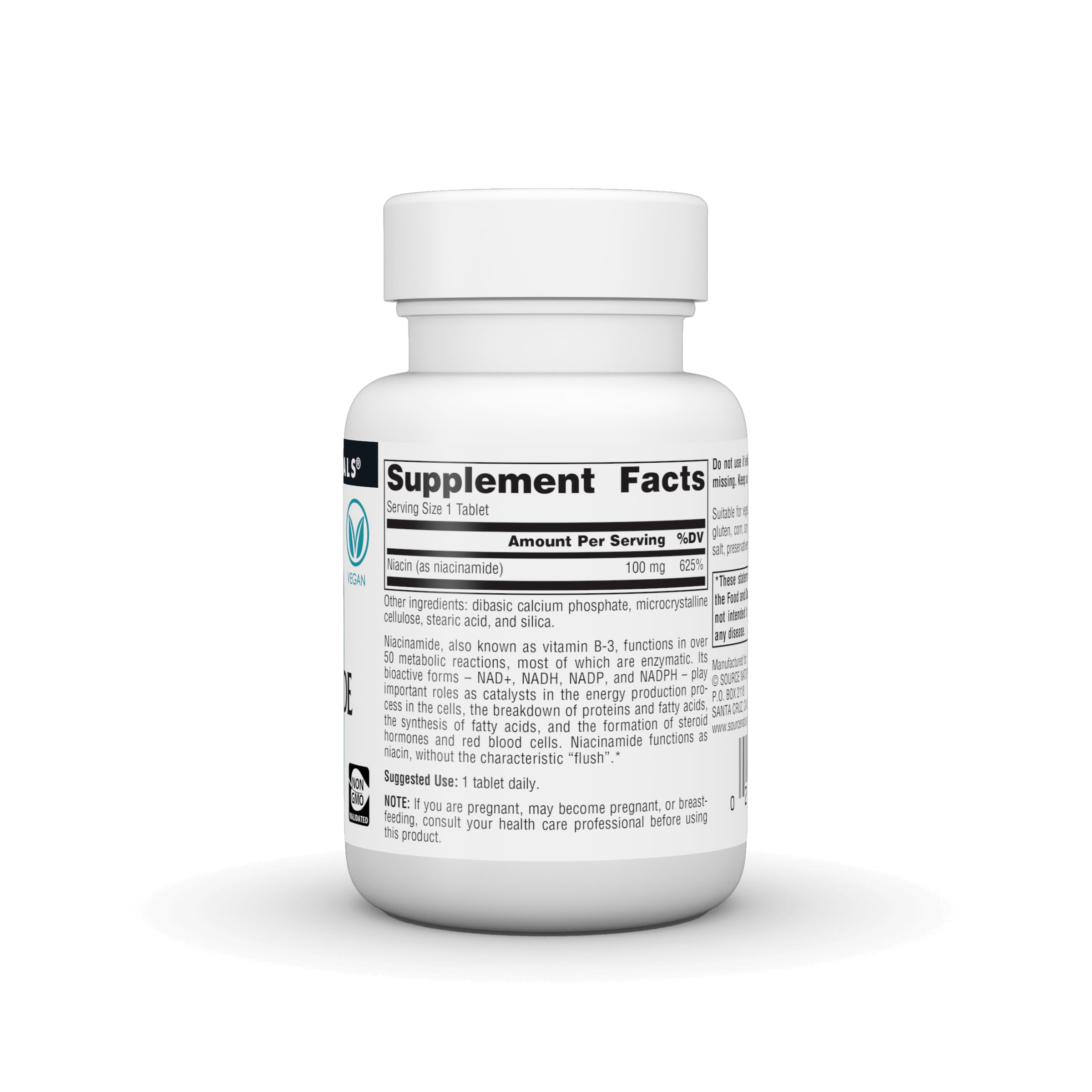 Source Naturals Niacinamide B-3, 100 mg - 100 Vegan Tablets — Amazon image 3