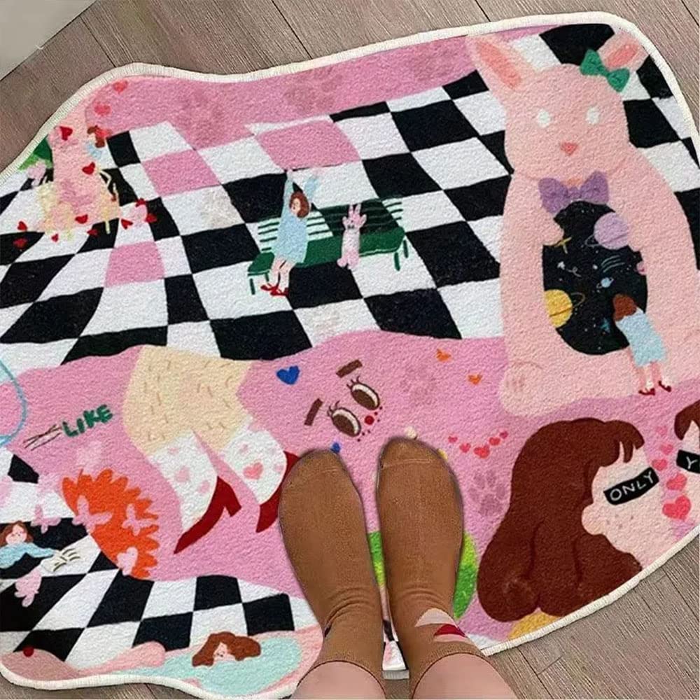 Tapis de bain d'intérieur original pour sols froids de salle de bain
