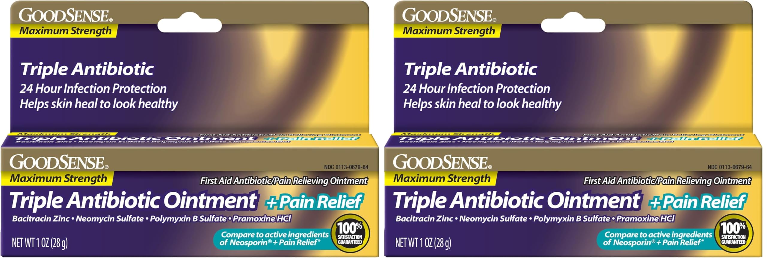 GoodSense Pomada Tripla Antibiótica de Máxima Força com Alívio da Dor ...
