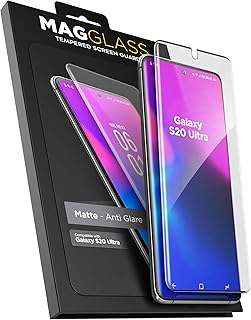 Magglass Galaxy S20 Ultra Matte Screen Protector (Fingerprint Resistant/Bubble Free) Anti Glare Tempered Glass Guard for Samsung S20 Ultra 6.9