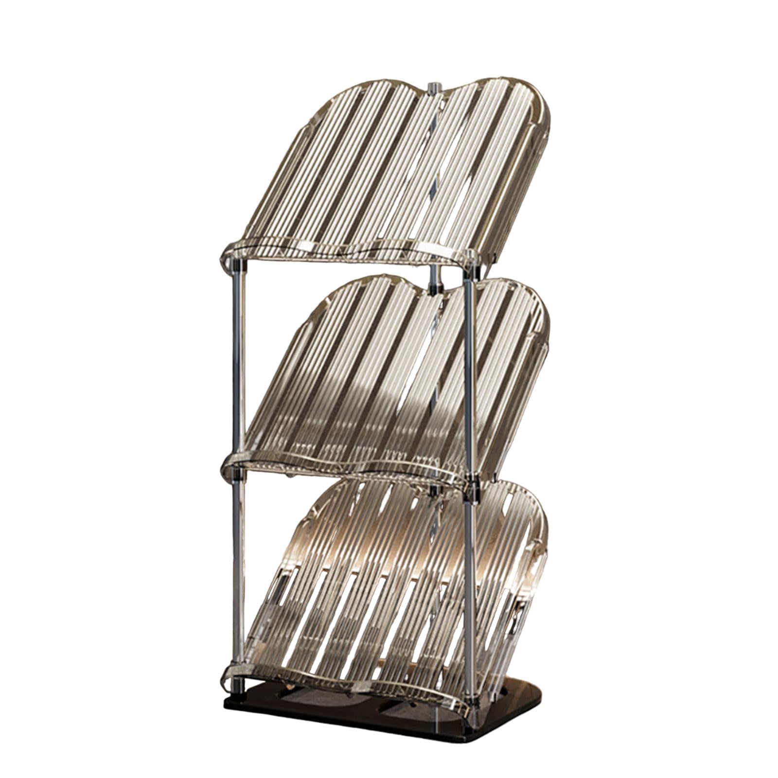 Hsioluted Fashionable Shoe Storage Rack Space Saving Organizers for Shoes Multilayer Shoe Holder for Entryway and Living Rooms Apartment Essential